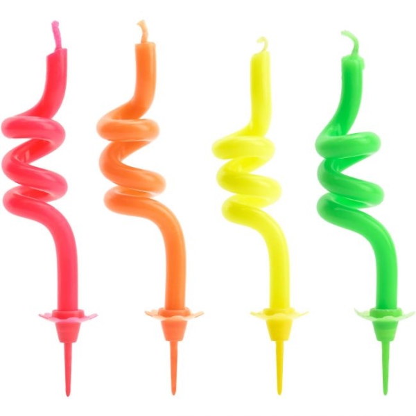 Curl Candles - Neon Mix